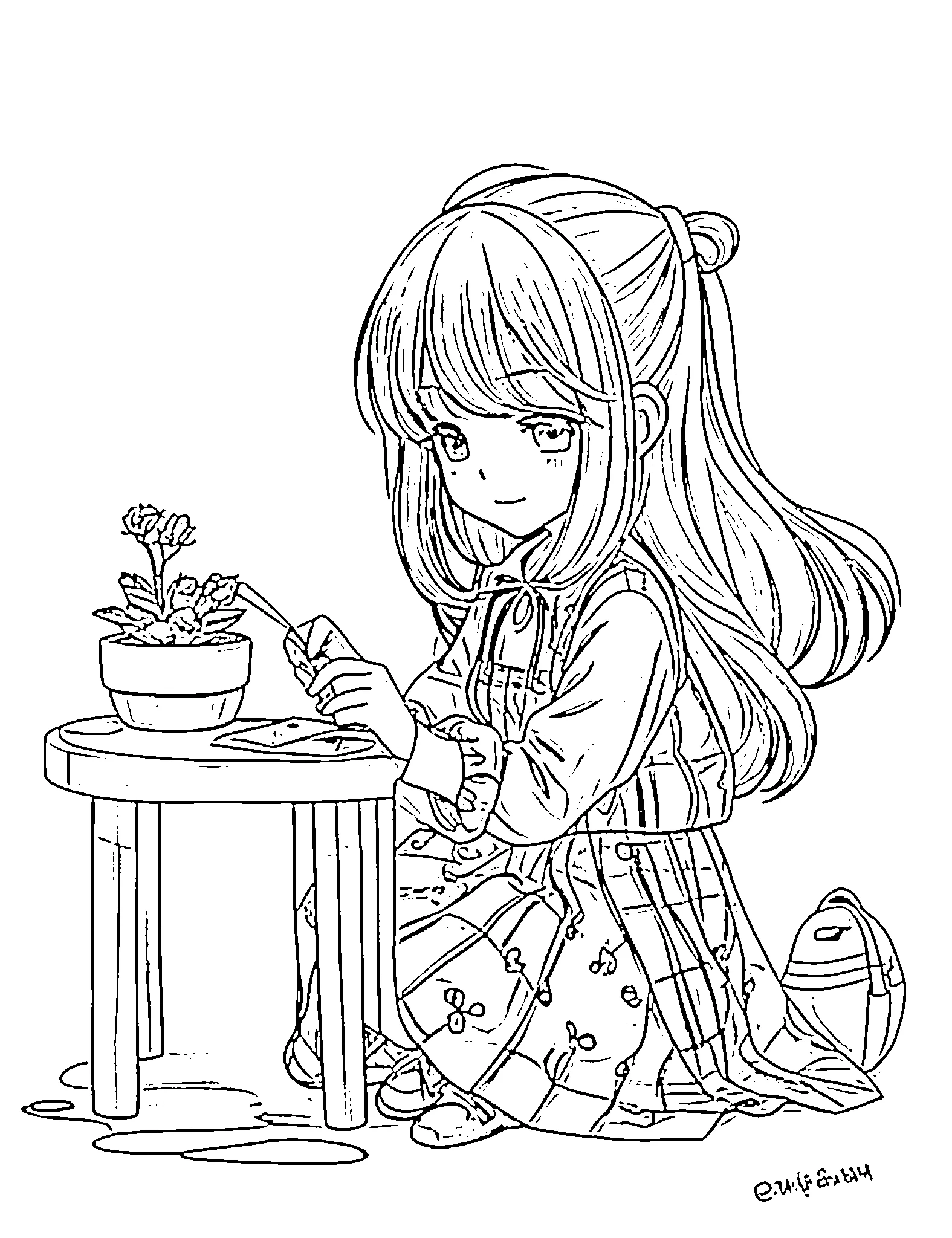 cute chibi girl moments